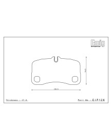 Plaquettes de freins Arrière ENDLESS ME20 pour PORSCHE 997 GT3 RS / GT3