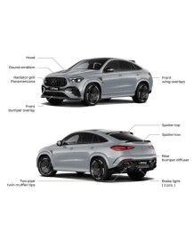 Kit carrosserie LARTE DESIGN pour MERCEDES GLE 53 AMG Coupé C167 Facelift (2024-2026)