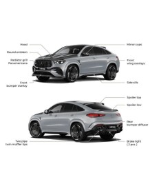 Kit carrosserie LARTE DESIGN pour MERCEDES GLE 53 AMG Coupé C167 Facelift (2024-2026)
