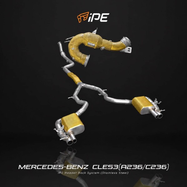 Ligne d'échappement complète inox IPE INNOTECH pour MERCEDES CLE 53 AMG C236 (2024+)