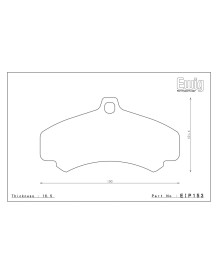 Plaquettes de freins Avant ENDLESS ME20 pour PORSCHE 997 GT3 RS / GT3