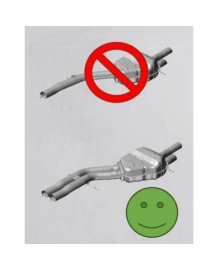 Echappement inox RAGAZZON pour PORSCHE Cayenne 3.0 V6 E-Hybrid 340Ch E3 9YA (11/2020-2023)-Ligne Fap-Back Race