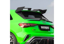 Aileron de toit Carbone (avec extensions) SOOQOO pour AUDI RS3 8Y Sportback + Facelift (2021+)(2024+)
