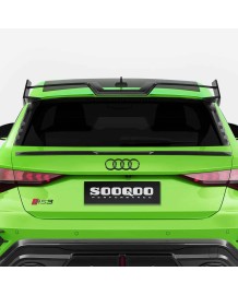 Aileron de toit Carbone (avec extensions) SOOQOO pour AUDI RS3 8Y Sportback + Facelift (2021+)(2024+)