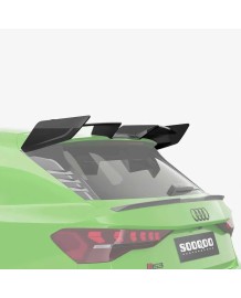 Aileron de toit Carbone (avec extensions) SOOQOO pour AUDI RS3 8Y Sportback + Facelift (2021+)(2024+)