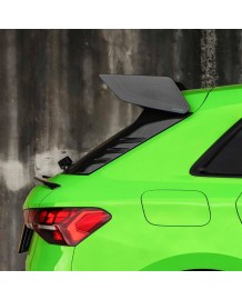 Aileron de toit Carbone (avec extensions) SOOQOO pour AUDI RS3 8Y Sportback + Facelift (2021+)(2024+)