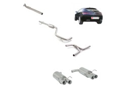 Ligne d'échappement inox RAGAZZON pour ALFA ROMEO BRERA 1750 TBi 200Ch Type 939 (2009-2011)