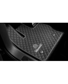 Tapis de sol BRABUS Cuir Noir/Rouge pour Mercedes G W463A (2018+)