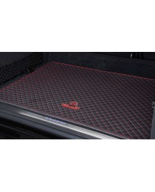 Tapis de coffre BRABUS Cuir Noir/Rouge pour Mercedes Classe G + G63 AMG W463A W465 (2018+)(2024+)