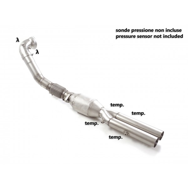 Downpipe + Catalyseurs sport RAGAZZON pour AUDI TT RS MK3 8S 2.5 TFSI FAP (2019+)