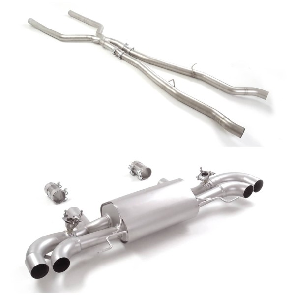 Ligne d'échappement inox à valves RAGAZZON pour BMW M850i xDrive G15 Coupé (2018-10/2020) Ligne d'échappement inox à valves RAGAZZON pour BMW M850i xDrive G15 Coupé (2018-10/2020)