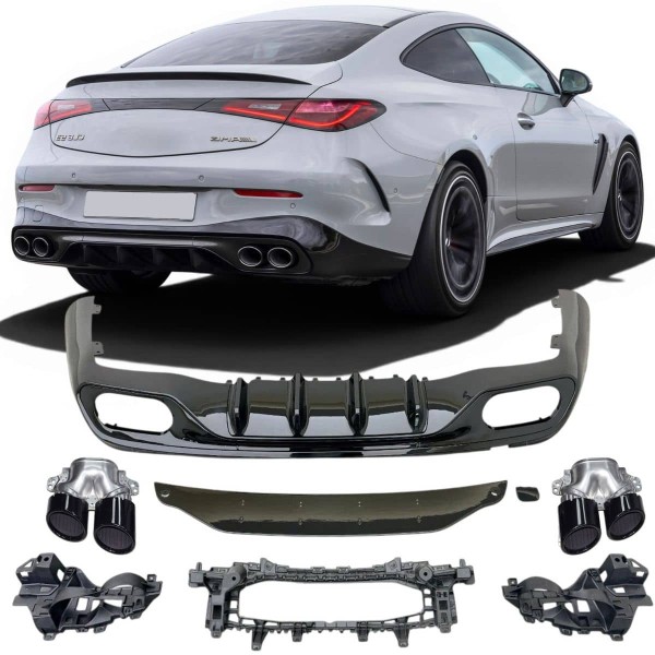 Diffuseur look CLE 53 AMG pour Mercedes CLE C236/A236 Pack AMG (2024+)
