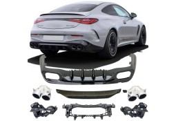 Diffuseur look CLE 53 AMG pour Mercedes CLE C236/A236 Pack AMG (2024+)
