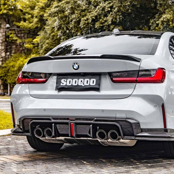 Diffuseur arrière Carbone SOOQOO pour BMW M3 G80 G81 (2020+) Diffuseur arrière Carbone SOOQOO pour BMW M3 G80 G81 (2020+)
