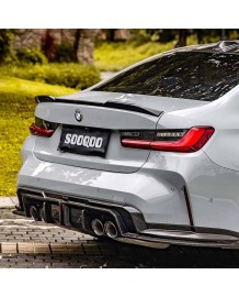 Diffuseur arrière Carbone SOOQOO pour BMW M3 G80 G81 (2020+)
