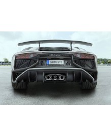 Echappement inox CAPRISTO pour Lamborghini Aventador SV LP750- Silencieux à valves Race