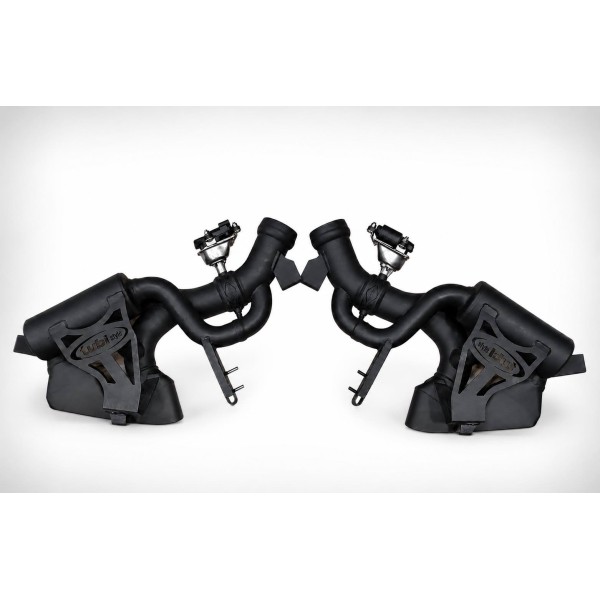 Silencieux d'échappement inox à valves TUBI STYLE pour FERRARI 12 CILINDRI Silencieux d'échappement inox à valves TUBI STYLE pour FERRARI 12 CILINDRI