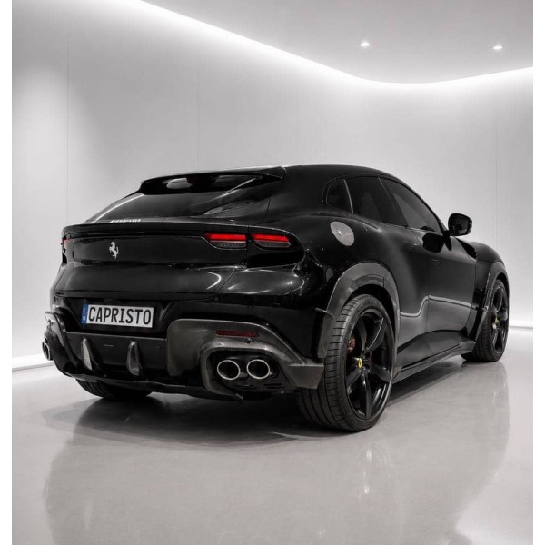 Diffuseur arrière Carbone CAPRISTO pour FERRARI PUROSANGUE