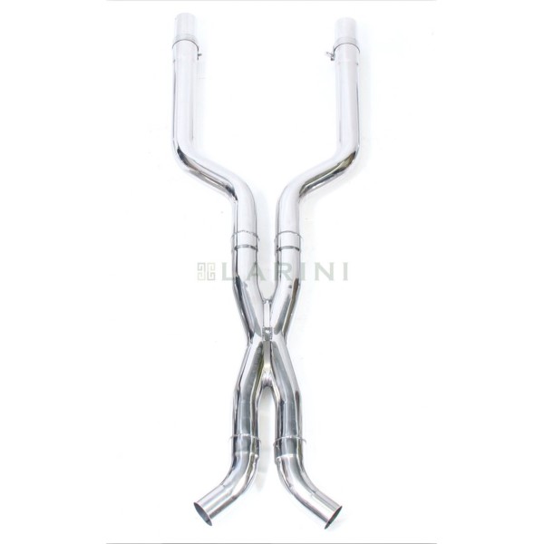 X-pipe d'échappement inox CARGRAPHIC pour JAGUAR XKR 4.0 / XK8 4.0 (1996-2002)