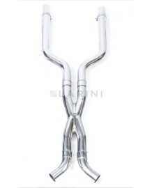 X-pipe d'échappement inox CARGRAPHIC pour JAGUAR XKR 4.0 / XK8 4.0 (1996-2002)