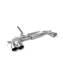 Ligne d'échappement inox Fap-Back à valves SCORPION pour BMW M135i F70 (2024-2026)