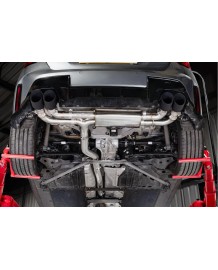 Ligne d'échappement inox Fap-Back à valves SCORPION pour BMW 330i G20 G21 (2018-2026)