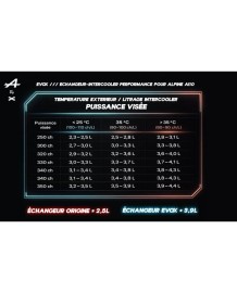 Intercooler Echangeur Performance EVOX pour ALPINE A110R / A110S / A110 GT 1.8T (2018+)