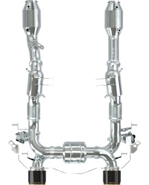 Ligne d'échappement inox complète à valves CAPRISTO pour MASERATI MC20