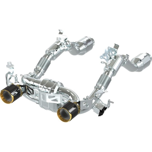 Ligne d'échappement inox complète à valves CAPRISTO pour MASERATI MC20 Ligne d'échappement inox complète à valves CAPRISTO pour MASERATI MC20