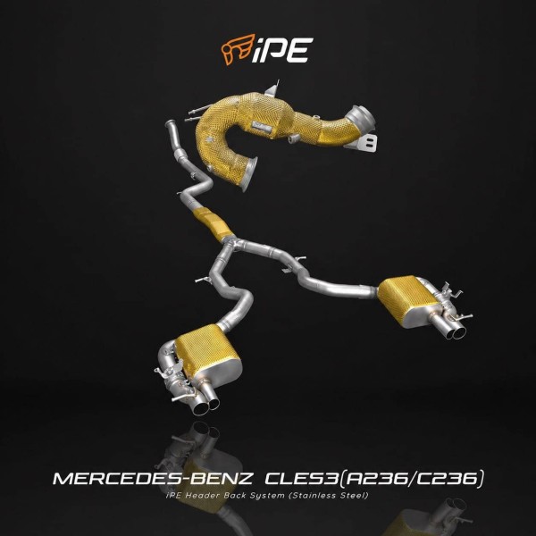 Ligne d'échappement complète inox IPE INNOTECH pour MERCEDES CLE 53 AMG C236 (2024+)(Race) Ligne d'échappement complète inox IPE INNOTECH pour MERCEDES CLE 53 AMG C236 (2024+)(Race)