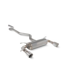Ligne d'échappement inox Cat-Back à valves SCORPION pour BMW 340i(x) F30 F31 (2015-2018)