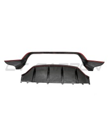 Diffuseur arrière Carbone CT CARBON pour PORSCHE TAYCAN 4 4S TURBO (2020-2024)
