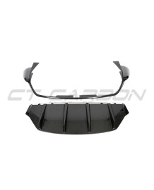 Diffuseur arrière Carbone CT CARBON pour PORSCHE TAYCAN 4 4S TURBO (2020-2024)