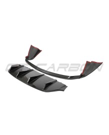 Diffuseur arrière Carbone CT CARBON pour PORSCHE TAYCAN 4 4S TURBO (2020-2024)