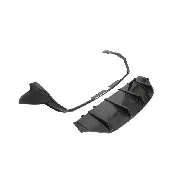 Diffuseur arrière Carbone CT CARBON pour PORSCHE TAYCAN 4 4S TURBO (2020-2024)