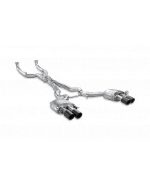 Ligne d'échappement Titane Cat Back (après catalyseurs) à valves AKRAPOVIC pour BMW M6 F06 Gran Coupé