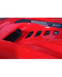 Capot moteur carbone avec vitre CAPRISTO pour FERRARI 458 Spider