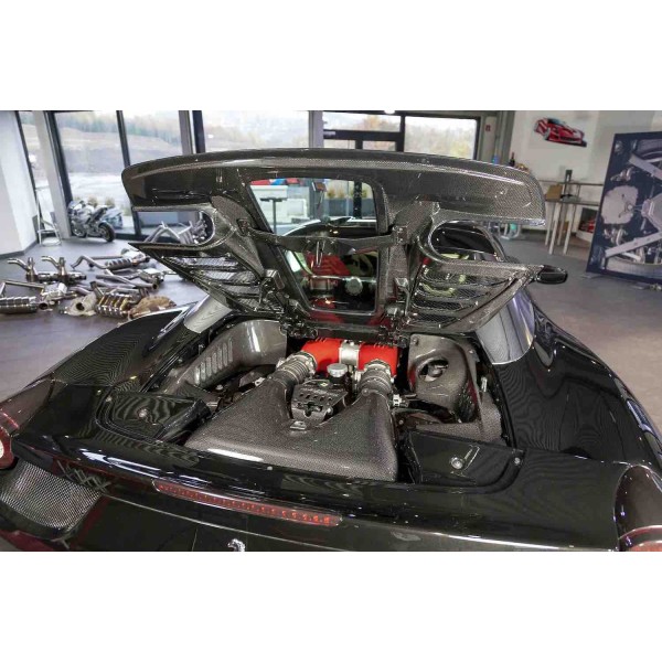 Capot moteur carbone avec vitre CAPRISTO pour FERRARI 458 Spider Capot moteur carbone avec vitre CAPRISTO pour FERRARI 458 Spider