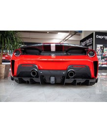 Pare-chocs arrière Carbone CAPRISTO pour FERRARI 488 PISTA