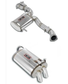 Ligne d'échappement inox SUPERSPRINT pour MERCEDES SL500 R129 V8 306/320/326Ch M119/M113 (1989-2001)