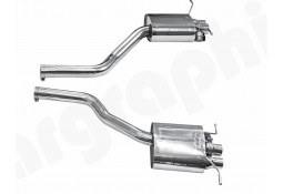 Silencieux d'échappement inox à valves CARGRAPHIC pour Bentley Continental GT/GTC V8 (2012-2018)