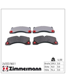 Plaquettes de freins Avant ZIMMERMANN pour PORSCHE CAYENNE 958 TURBO 500Ch (390mm)(2010-2014)