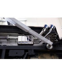 Echappement inox CAPRISTO pour MERCEDES G63 AMG G500 W463 (2012-2017) - Silencieux à valves ECE