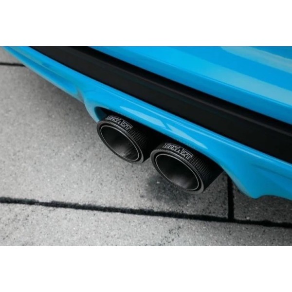 Embouts d'échappement Carbone TECHART pour PORSCHE 718 GT4 / GT4 RS / Spyder / Spyder RS