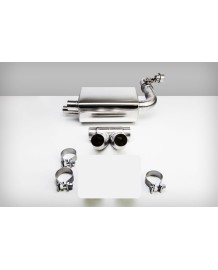 Echappement inox TECHART pour Porsche 718 Boxster / Cayman + S + GTS + T -Silencieux à valves Racing