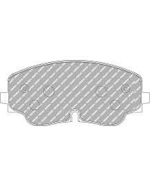 Plaquettes de freins avant FERODO RACING DS2500 pour VW GOLF 8R