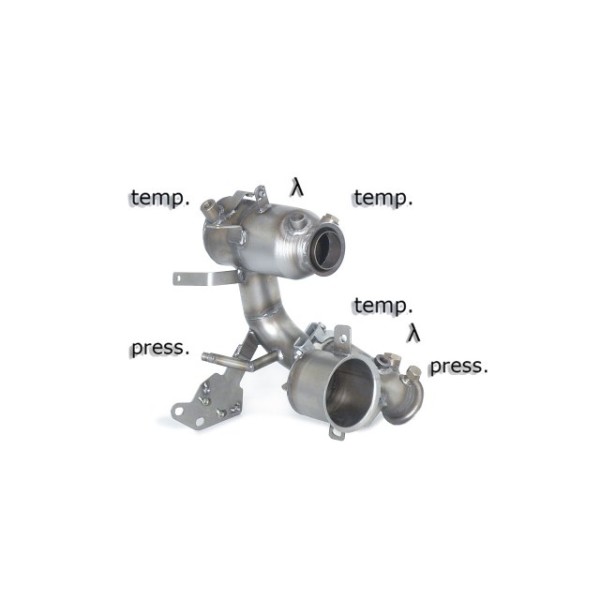 Downpipe + Catalyseurs sport / Suppression de FAP RAGAZZON pour AUDI A3 2.0 TDI 8V 150/184Ch (2012-2018)