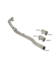 Downpipe + suppression Catalyseurs RAGAZZON pour VW GOLF 6R 2.0 TSI 270Ch (2010+)