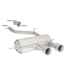 Silencieux d'échappement inox RAGAZZON pour VW GOLF 6R 2.0 TSI 270Ch (2010+)