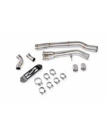 Suppression de filtres à particules Single Mid Pipe inox SCORPION pour BMW M2 Competition F87N S55 (2018-2022)